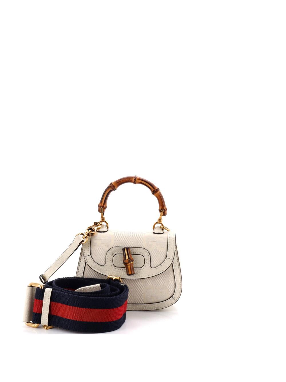 Gucci Bamboo Top Handle Bag Jumbo Gg #340809G22B